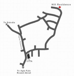 Hill Residence Location Map