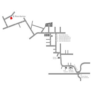 Q Residence map 